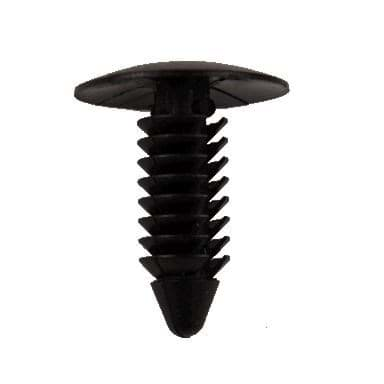 Picture of Black plastic Xmas tree push rivet.