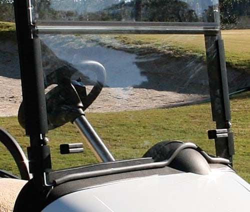 Picture of Fold down windscreen, clear, acrylic, with rubber trims